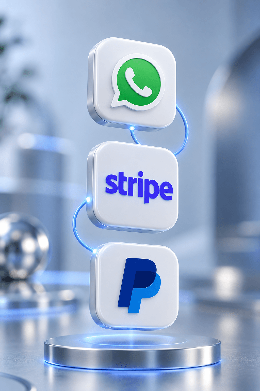 Computadora conectando servicios digitales mediante integraciones